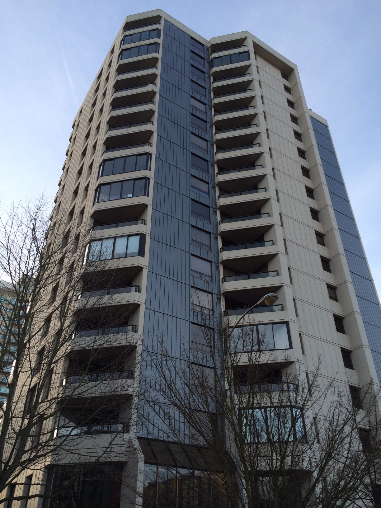 High Rise with commercial glass railing